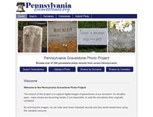 Tablet Screenshot of pennsylvaniagravestones.org